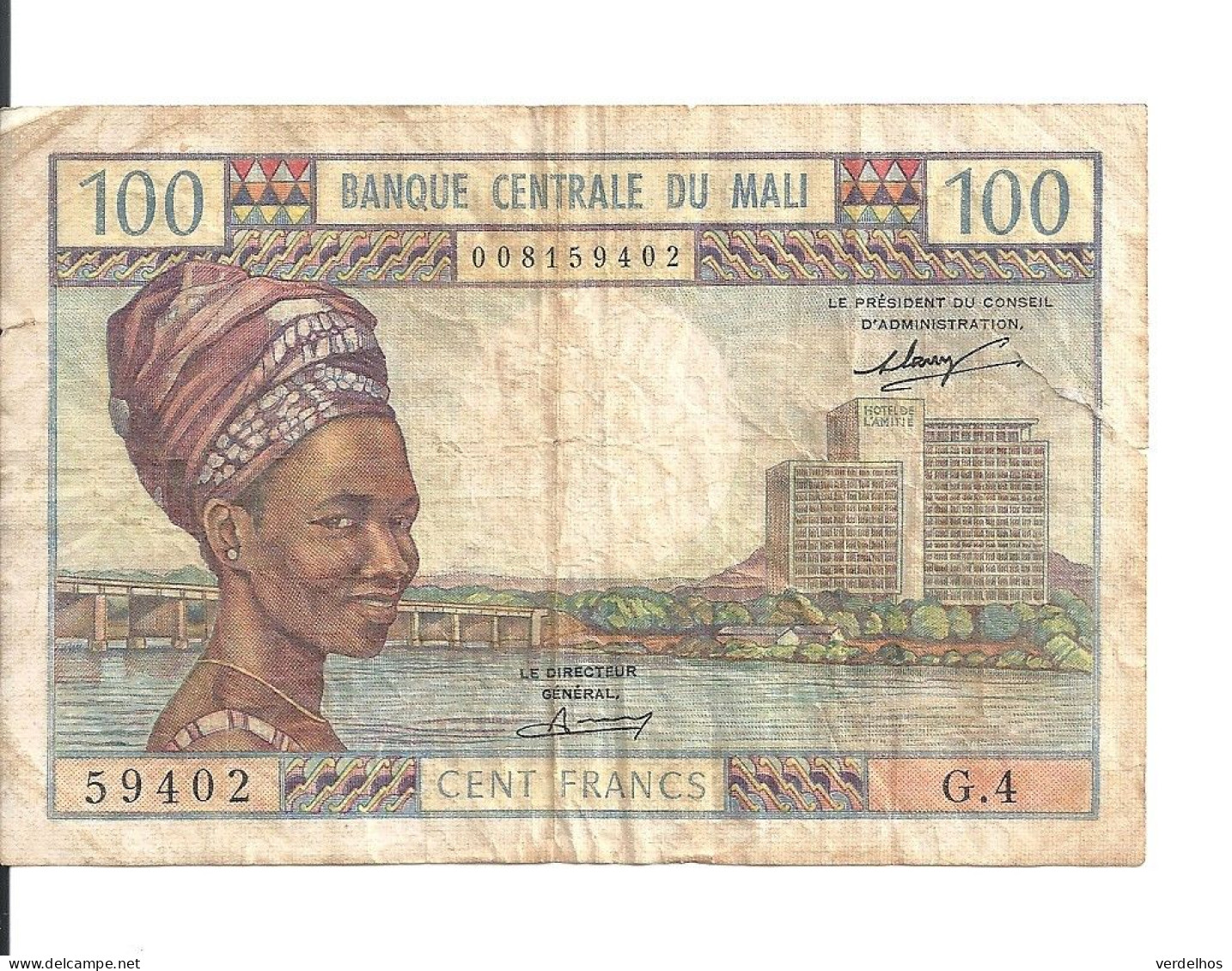 MALI 100 FRANCS ND1972-73 VF P 11 - Mali