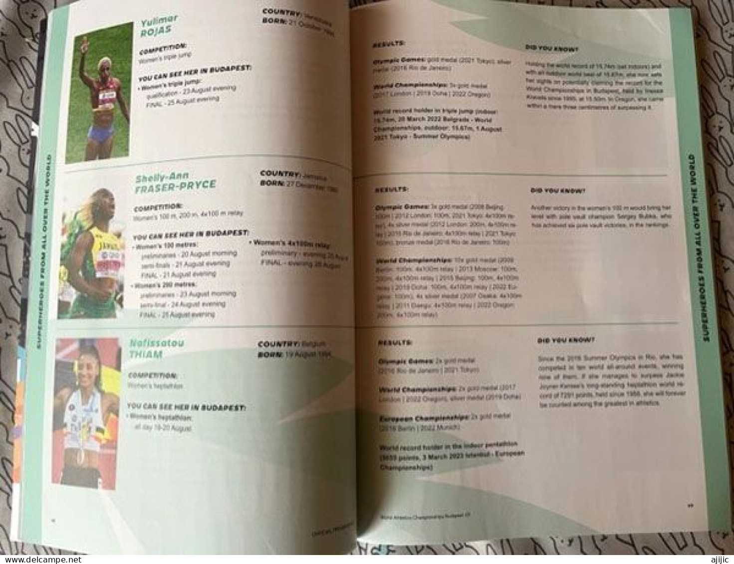 BUDAPEST 2023. WORLD ATHLETICS CHAMPIONSHIPS. Luxuous Official Color Book. 140 Pages (UNIQUE) ! - Atletiek