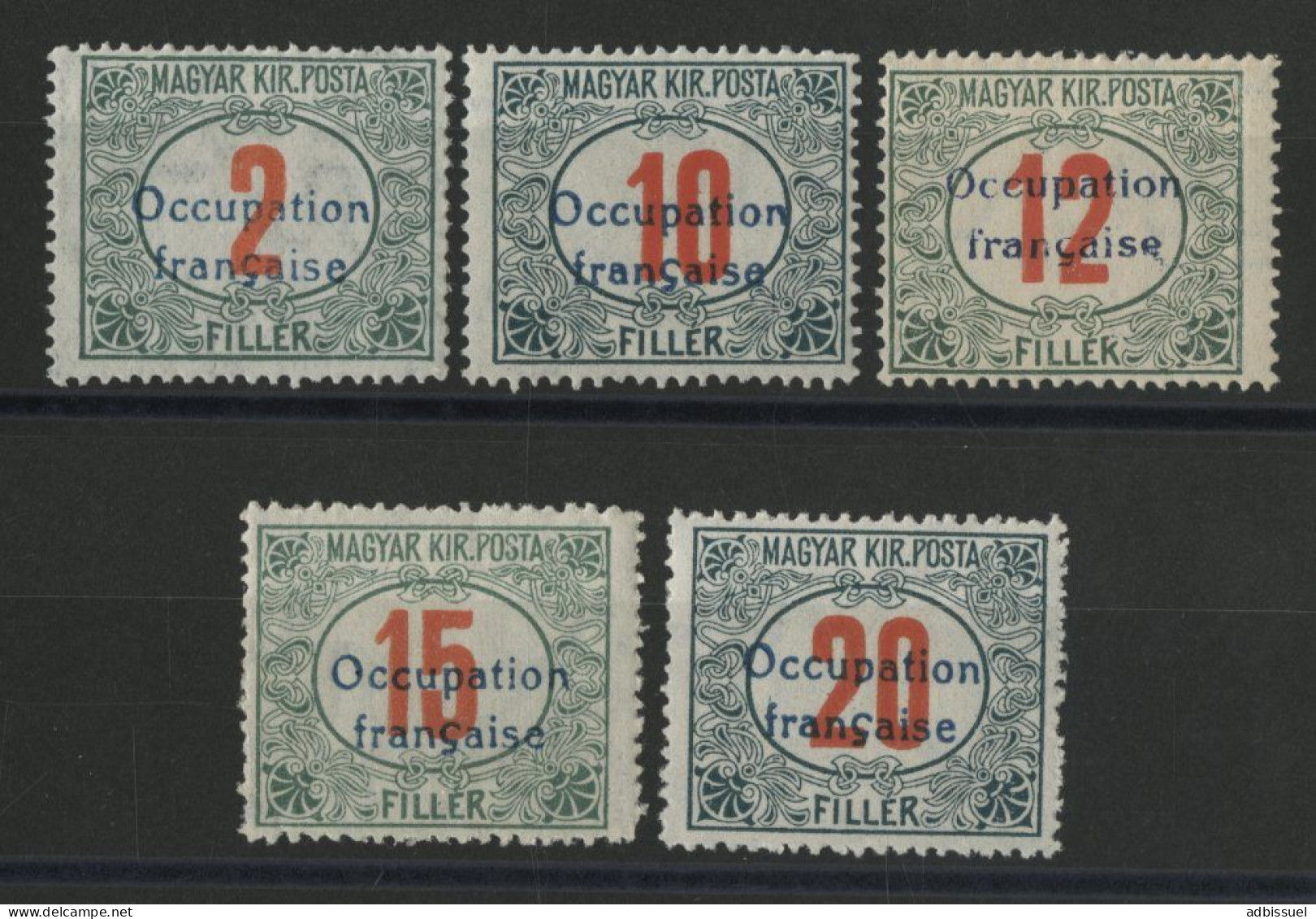 HONGRIE ARAD Timbres - Taxe N° 6 à 10 Neufs Sans Charnière ** (MNH) Qualité TB - Unused Stamps