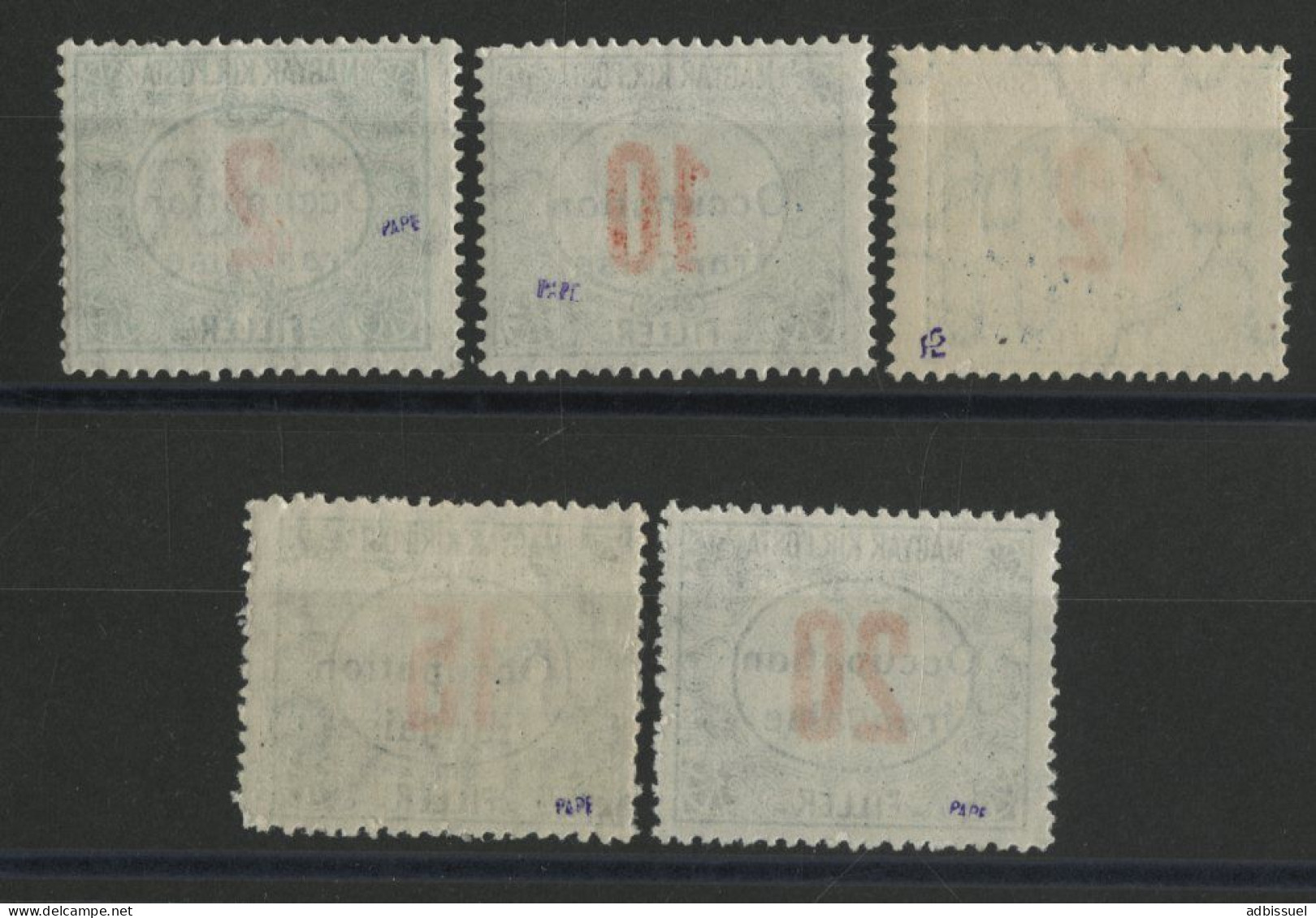 HONGRIE ARAD Timbres - Taxe N° 6 à 10 Neufs Sans Charnière ** (MNH) Qualité TB - Unused Stamps