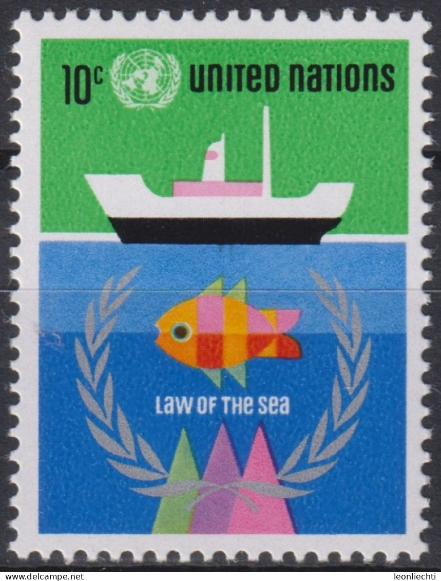 1974 Vereinte Nationen > New York ** Mi:NT-NY 277, Sn:NT-NY 254, Yt:NT-NY 247, Seerecht - Unused Stamps