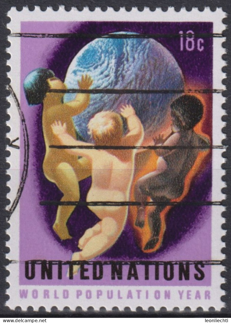 1974 Vereinte Nationen > New York ° Mi:NT-NY 276, Sn:NT-NY 253, Yt:NT-NY 246, Weltbevölkerungsjahr - Used Stamps