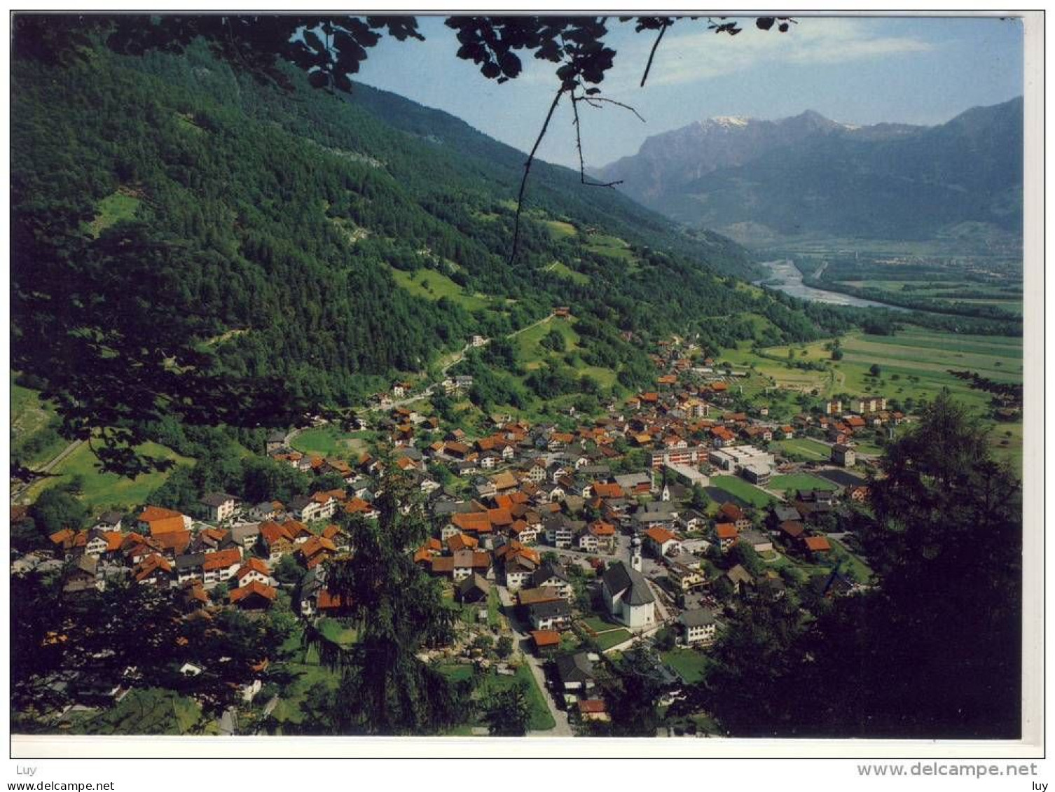 UNTERVAZ, GR - Panorama Mit Falknis Undd Piz Vilan - Vaz/Obervaz