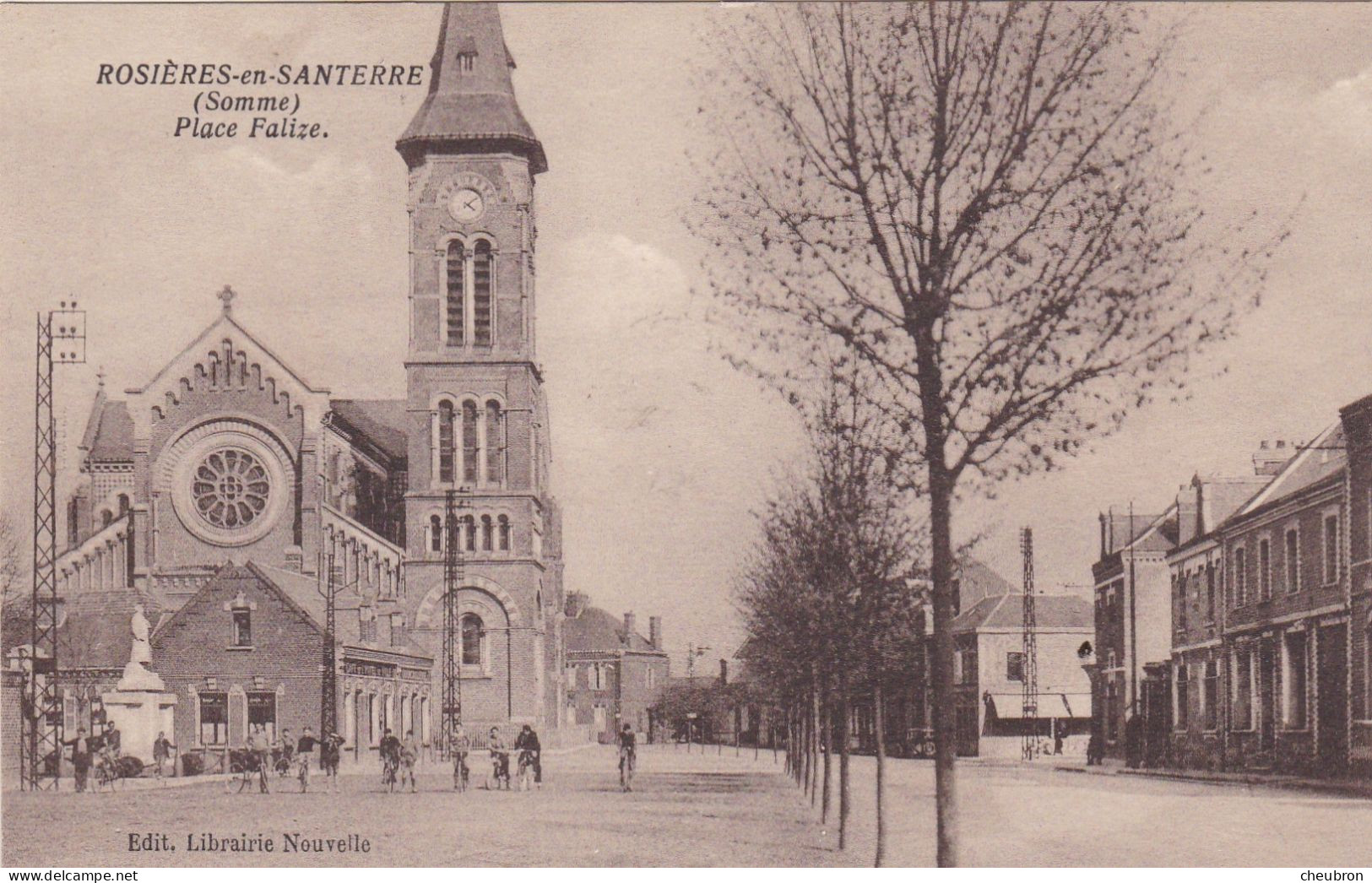 80. ROSIERES EN SANTERRE. CPA. PLACE FALIZE. - Rosieres En Santerre