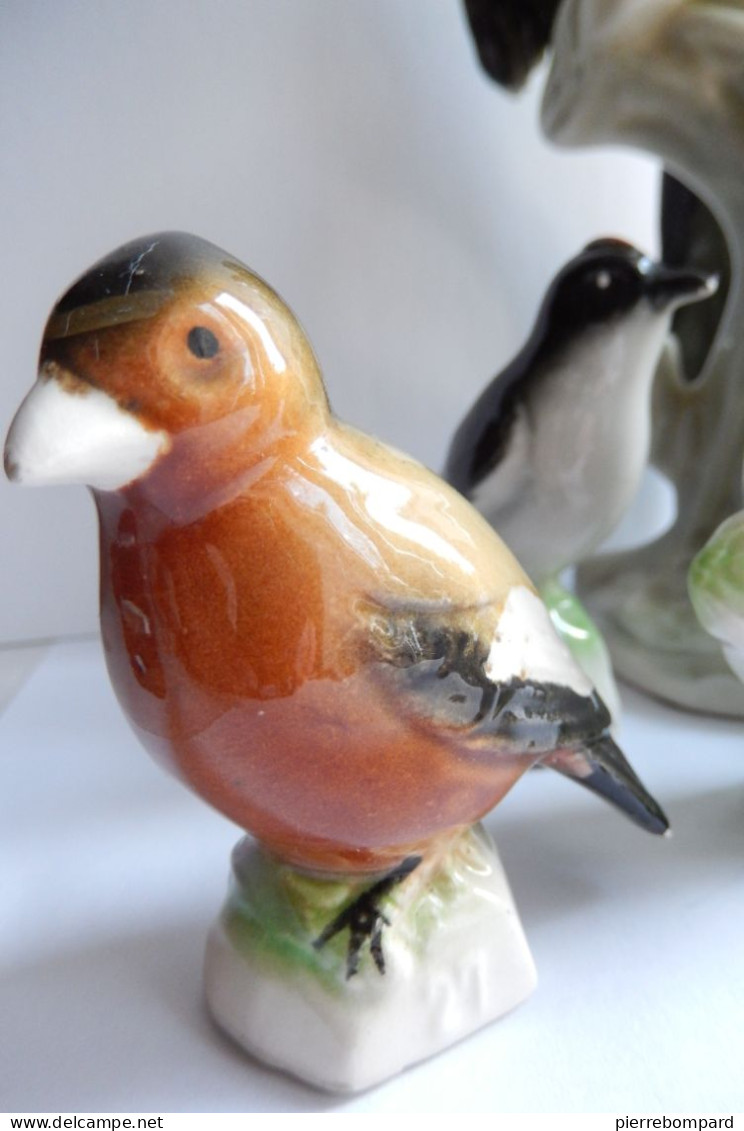 Figurines Oiseaux En Faience Clooection Thé Tenderflake - Small Figures