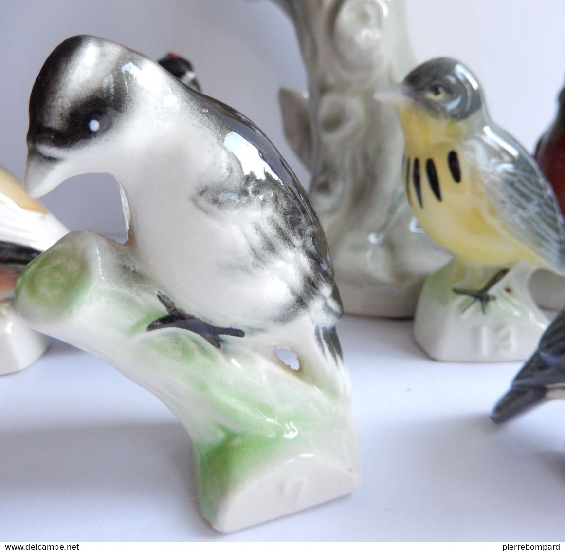 Figurines Oiseaux En Faience Clooection Thé Tenderflake - Figurines