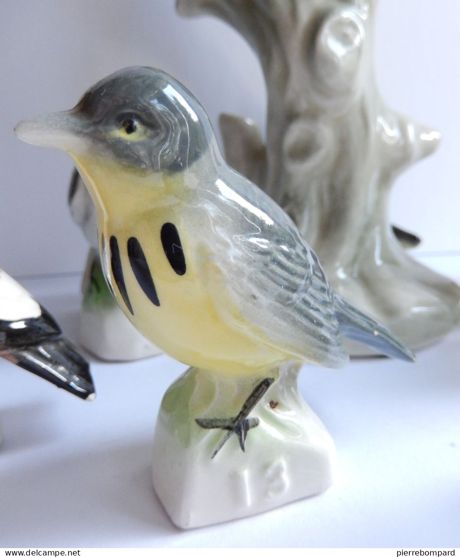 Figurines Oiseaux En Faience Clooection Thé Tenderflake - Figurini & Soldatini