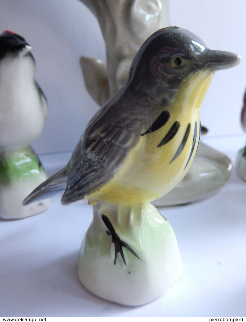 Figurines oiseaux en faience clooection thé tenderflake