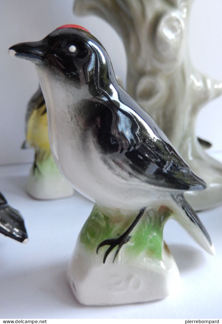 Figurines oiseaux en faience clooection thé tenderflake