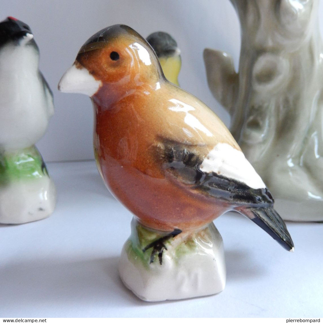 Figurines oiseaux en faience clooection thé tenderflake