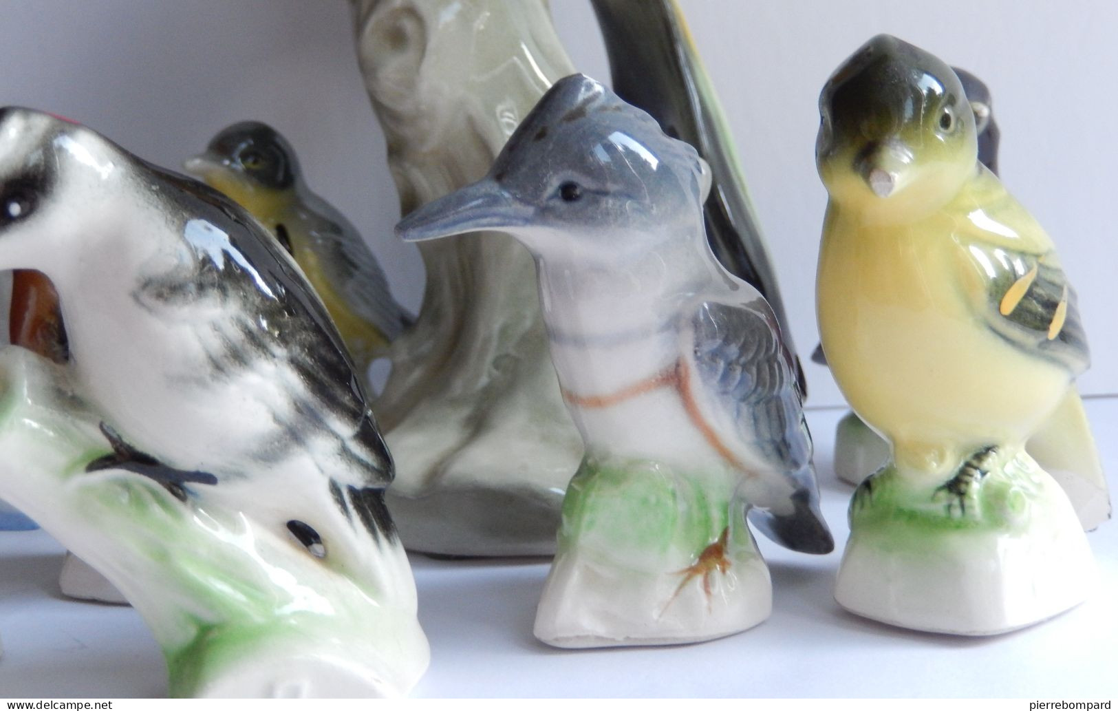 Figurines oiseaux en faience clooection thé tenderflake