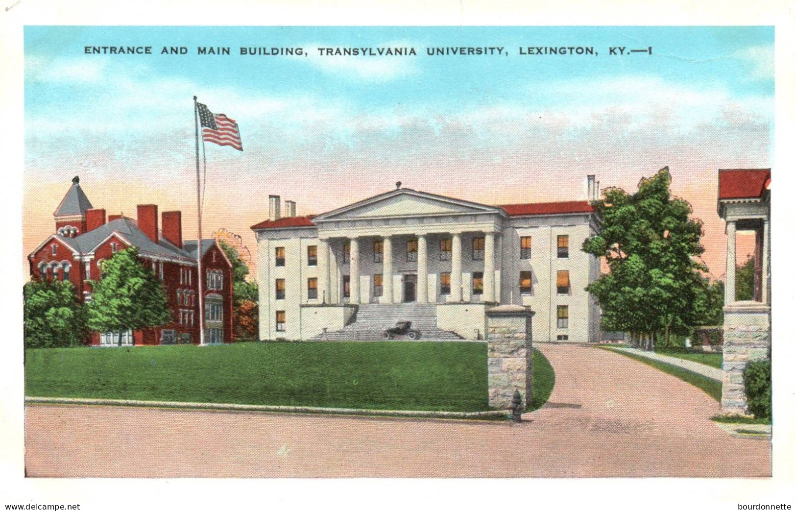 ENTRANCE AND MAIN BUILDING TRANSYLVANIA UNIVERSITY LEXINGTON - Lexington