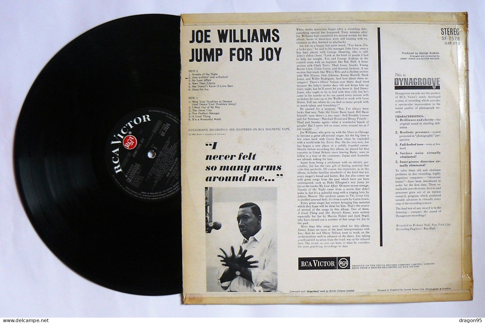 LP Joe WILLIAMS : Jump For Joy - RCA Victor SF-7578 - U.K. - 1963 - Jazz