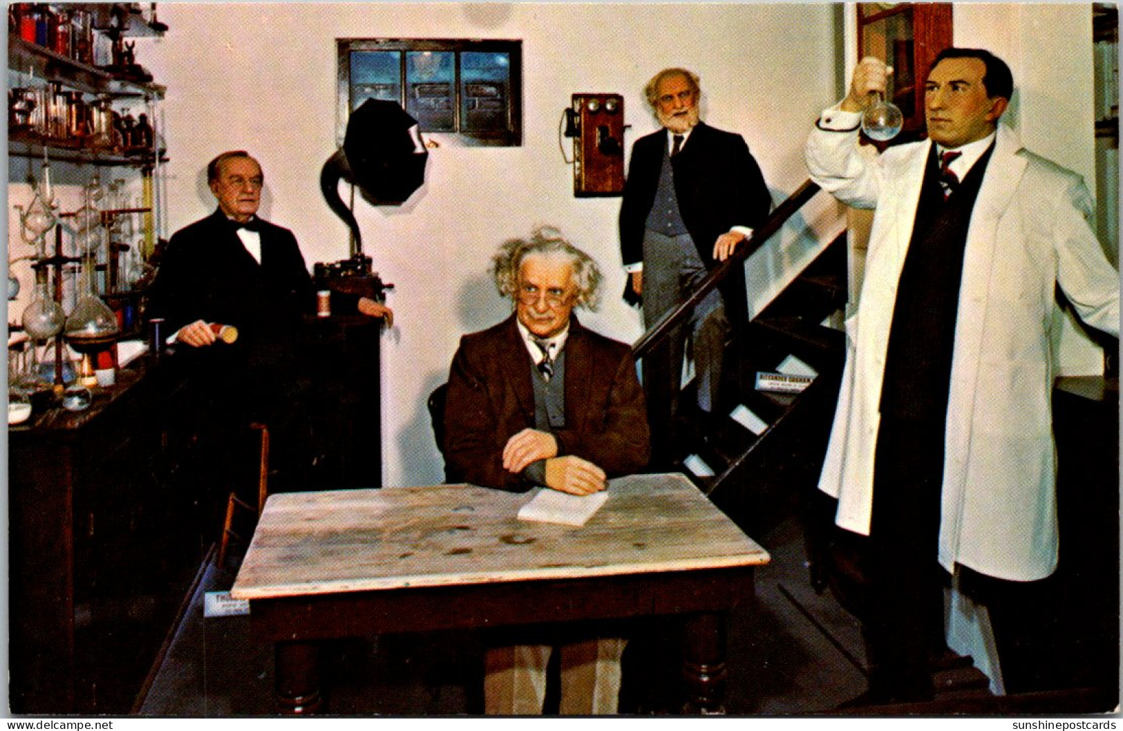 Canada Banff Canadian Wax Gallery Albert Einstein Alexander Bell Thomas Edison & Doctor Frederick Banting - Banff