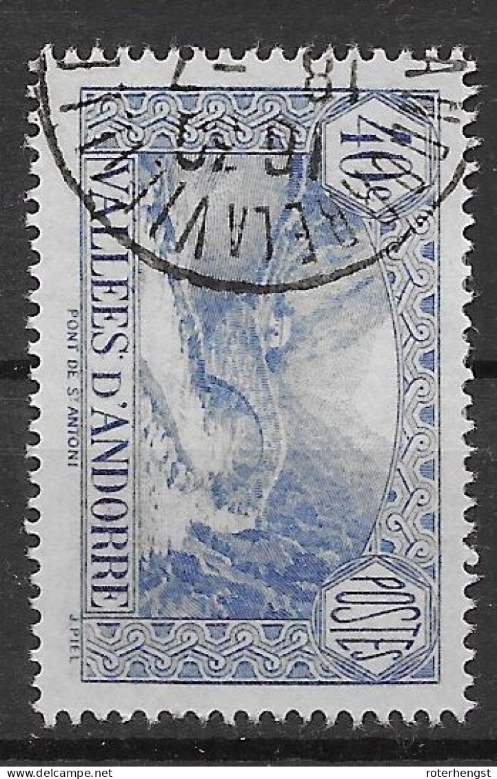 Fr. Andorra 10 Euros VFU 1932 - Used Stamps