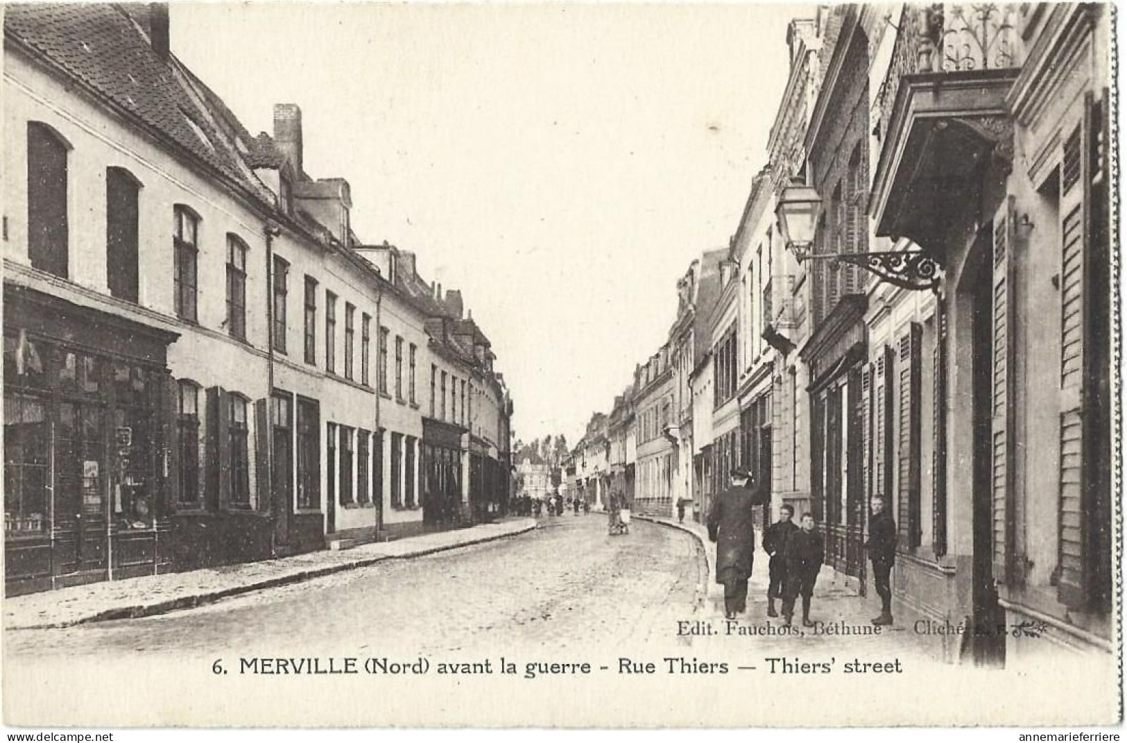 MERVILLE - Avant Guerre - Rue Thiers - Merville