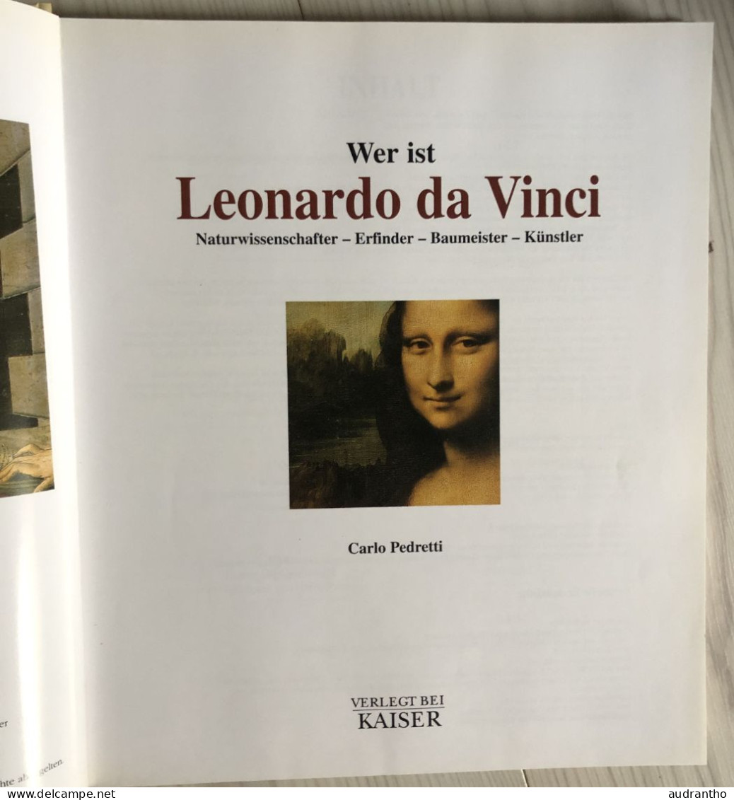 Livre Leonardo Da Vinci En Allemand - Oeuvres - Verlegt Bei Kayser 1999 - Painting & Sculpting