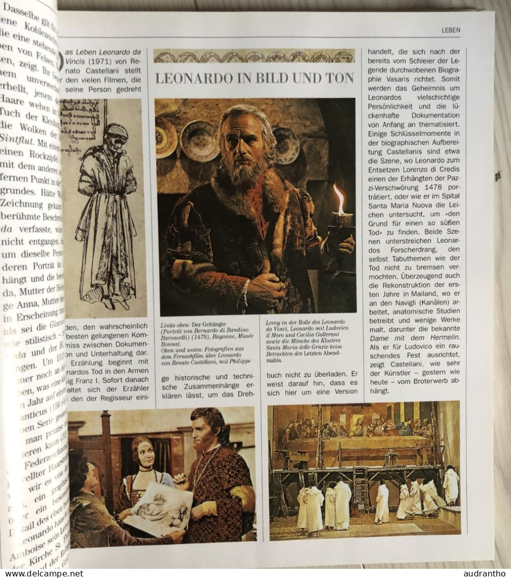 Livre Leonardo Da Vinci En Allemand - Oeuvres - Verlegt Bei Kayser 1999 - Malerei & Skulptur