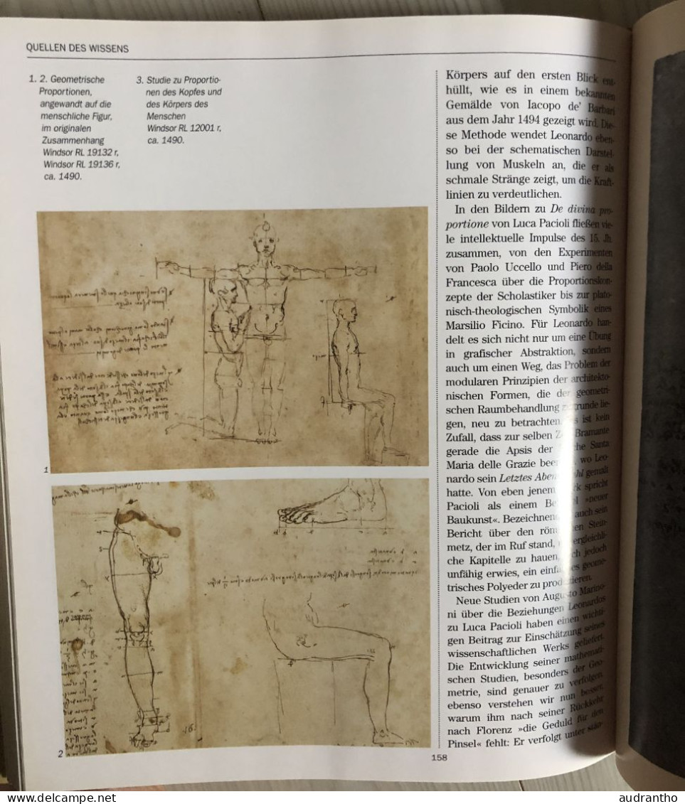 Livre Leonardo Da Vinci en allemand - oeuvres - Verlegt bei kayser 1999