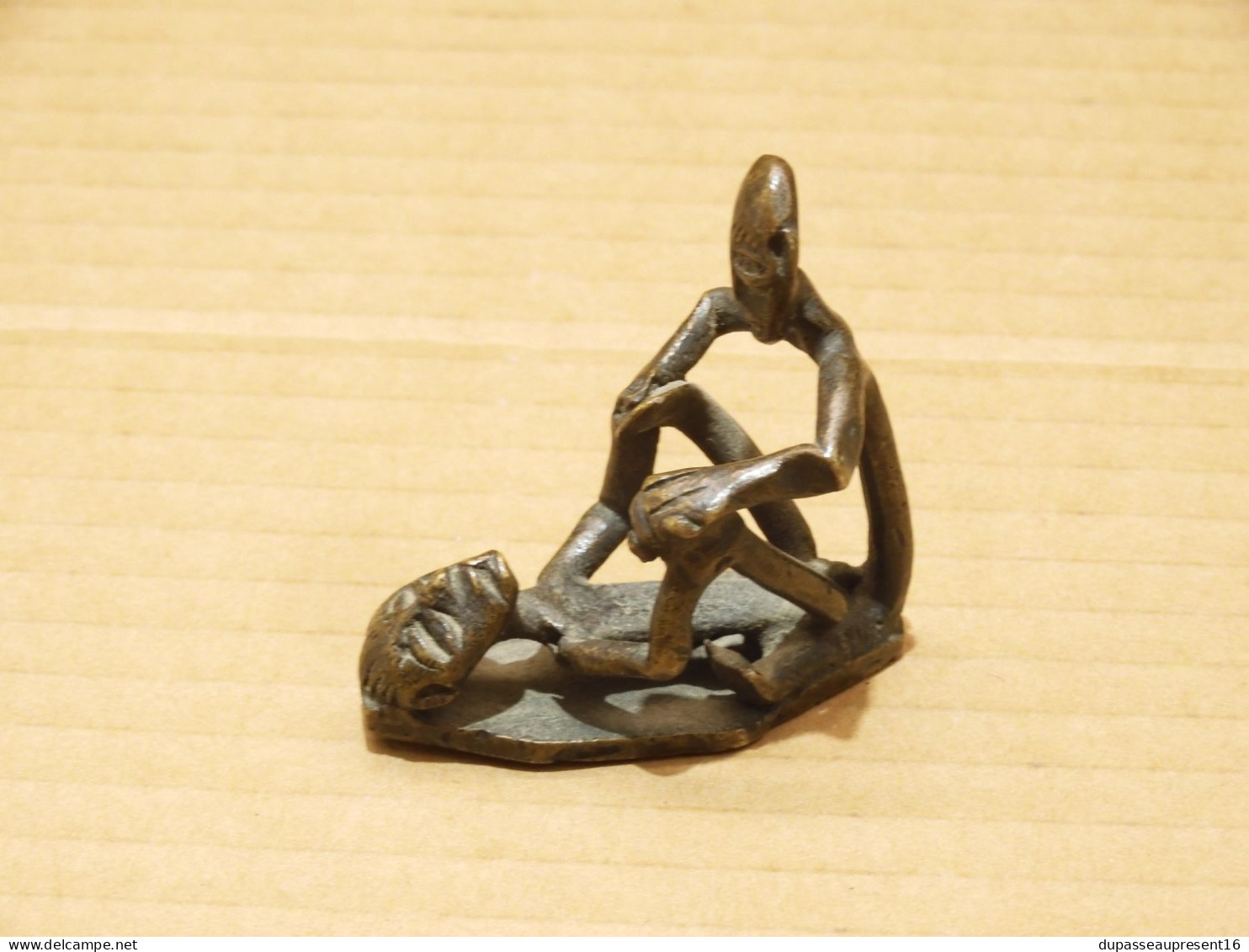 -ANCIEN PETIT BRONZE AFRICAIN EROTIQUE JUS De GRENIER PATINE ANCIENNE   E - Art Africain