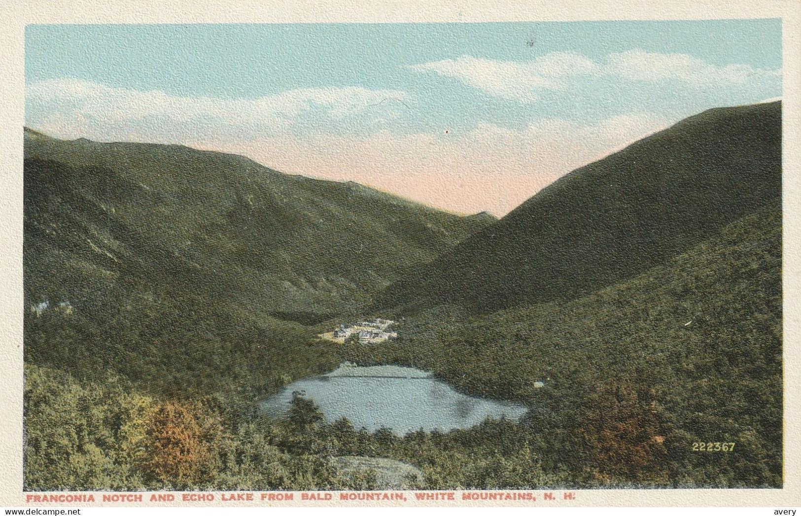 Franconia Notch And Echo Lake, From Bald Mountain, White Mountains, New Hampshire - White Mountains