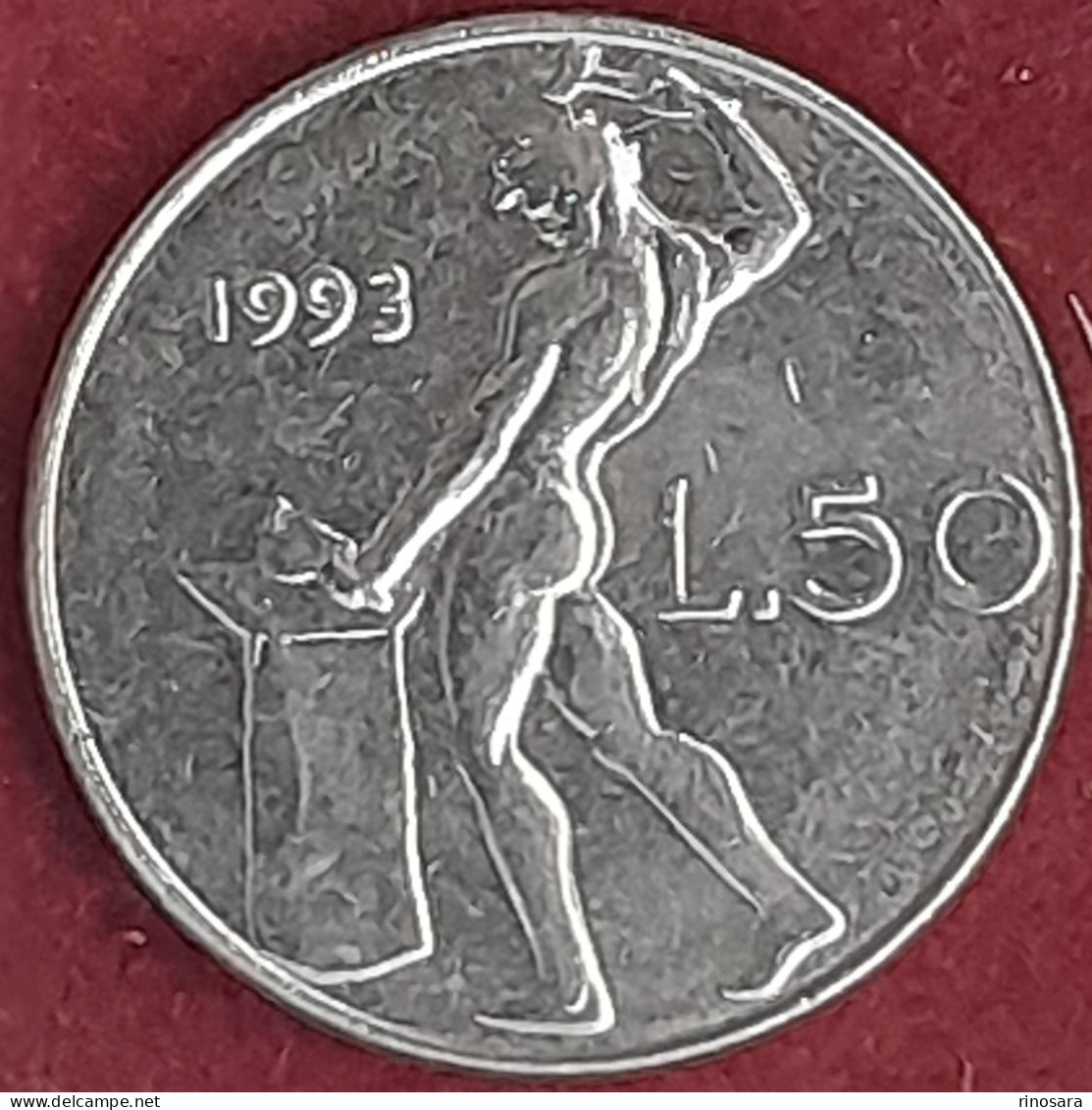 Errore Di Conio 50 Lire 1993 Repubblica Italiana - 50 Liras