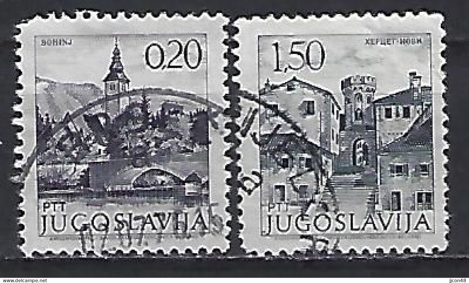 Yugoslavia 1972-81  Sehenswurdigkeiten (o) Mi.1493-1494 - Used Stamps