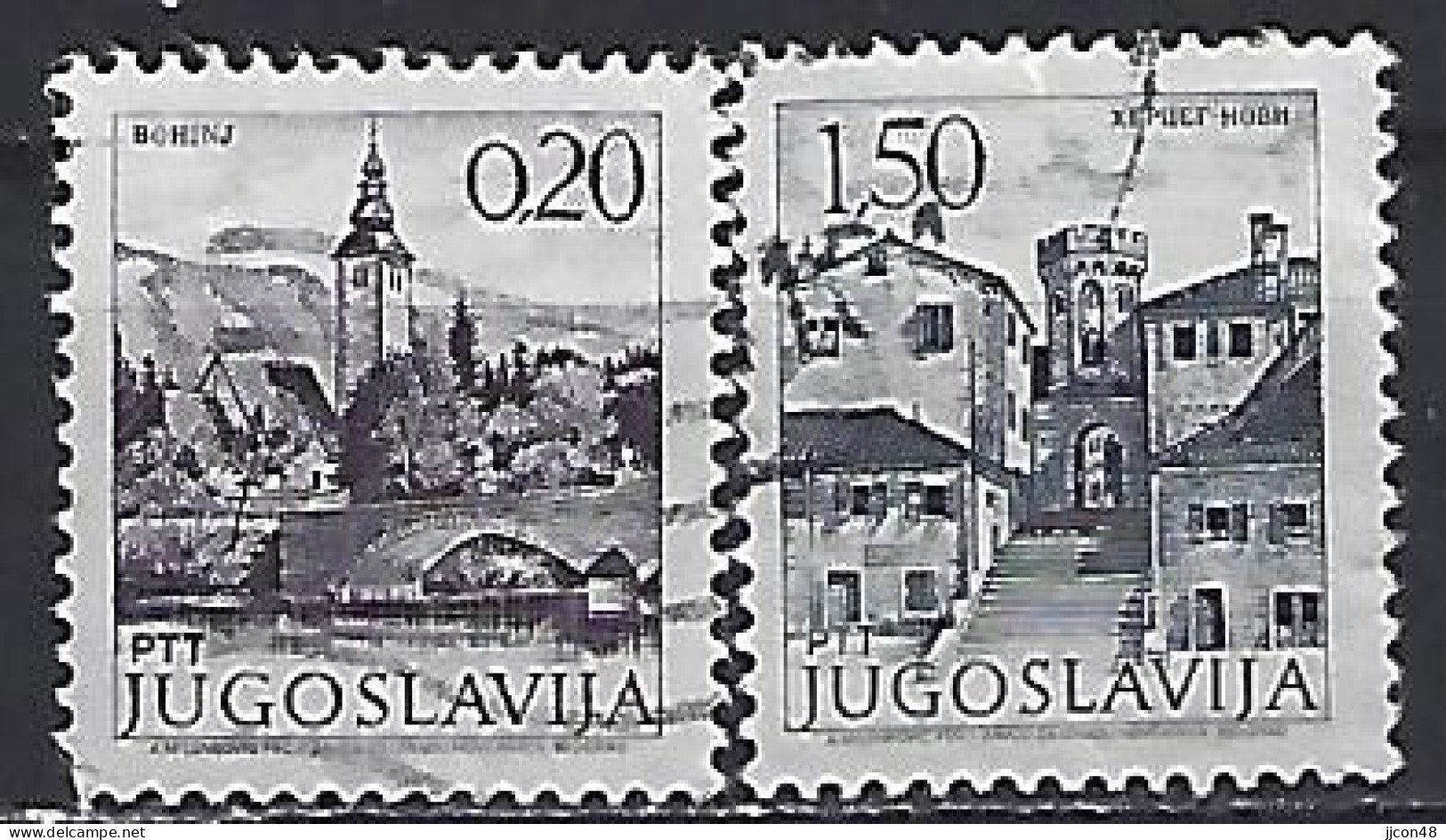 Yugoslavia 1972-81  Sehenswurdigkeiten (o) Mi.1493-1494 - Used Stamps