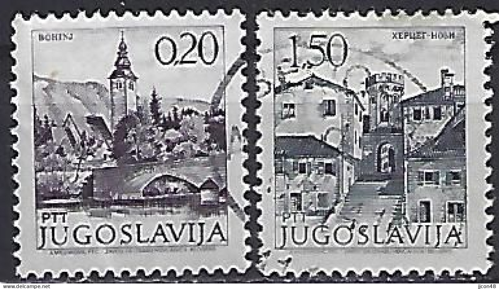 Yugoslavia 1972-81  Sehenswurdigkeiten (o) Mi.1493-1494 - Used Stamps