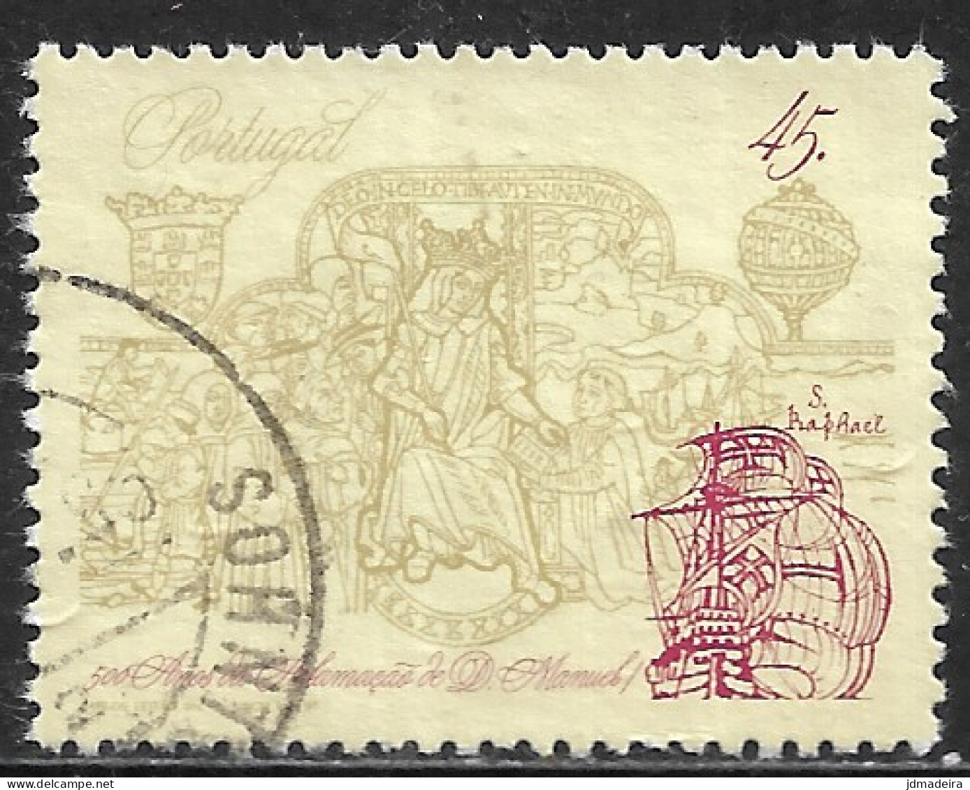 Portugal – 1995 King Manuel I 45. Used Stamp - Oblitérés