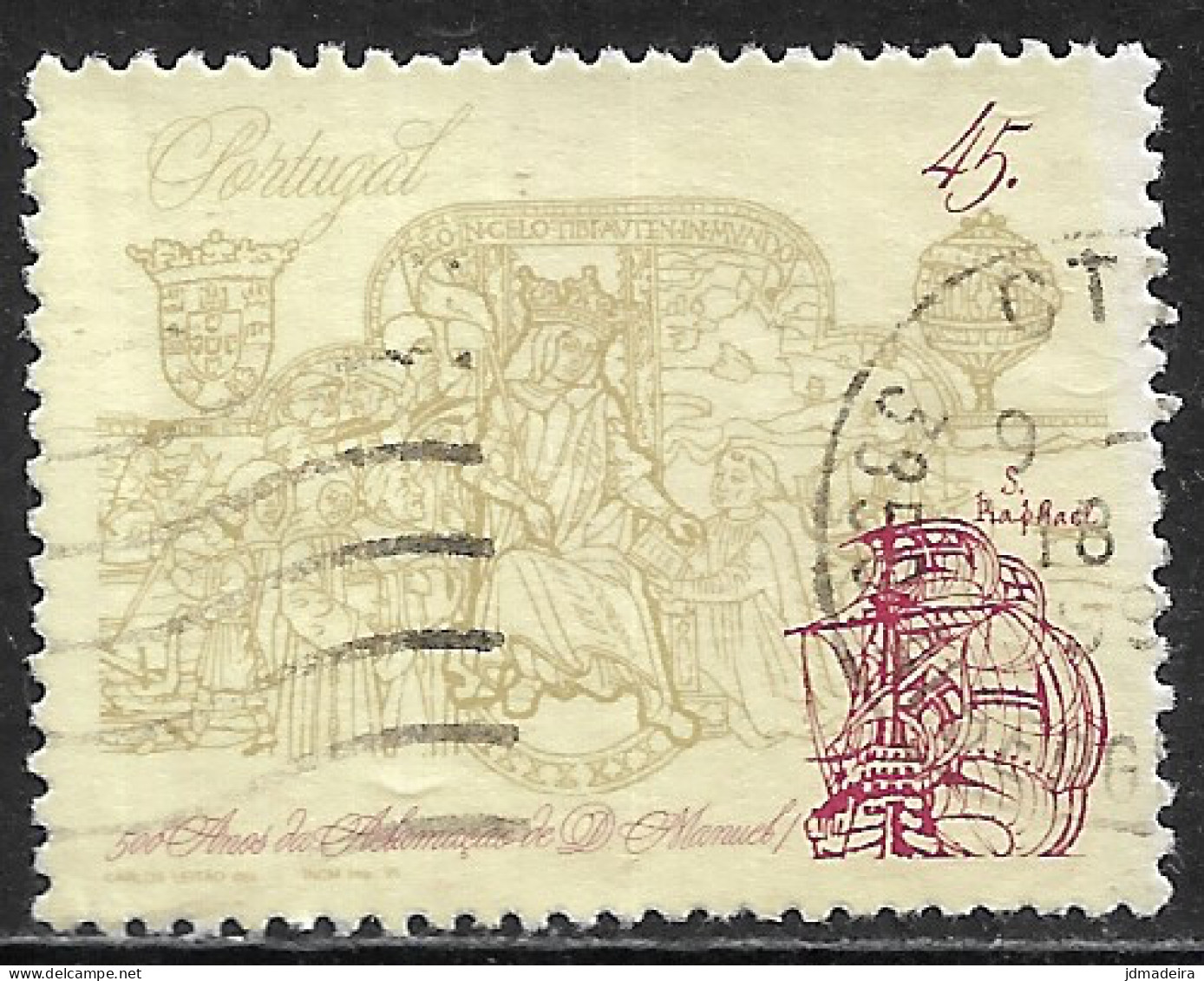 Portugal – 1995 King Manuel I 45. Used Stamp - Oblitérés