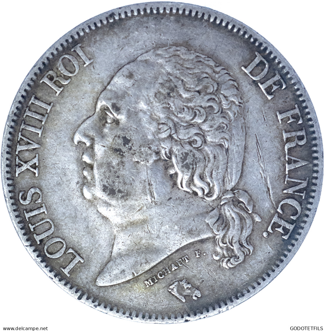 Louis XVIII-5 Francs 1822 Bordeaux - 5 Francs