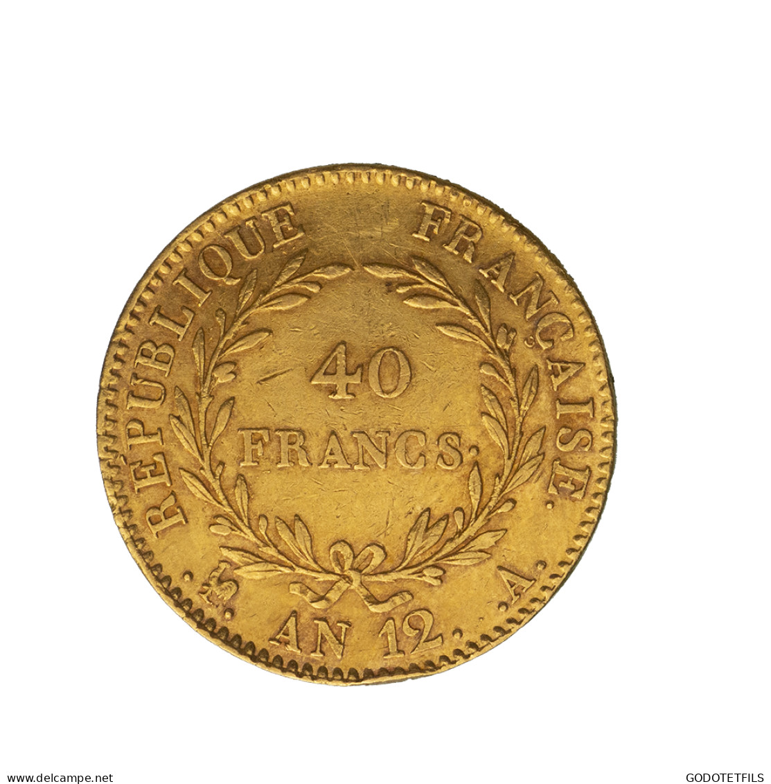 40 Francs Bonaparte Premier Consul An 12 Paris - 40 Francs (or)