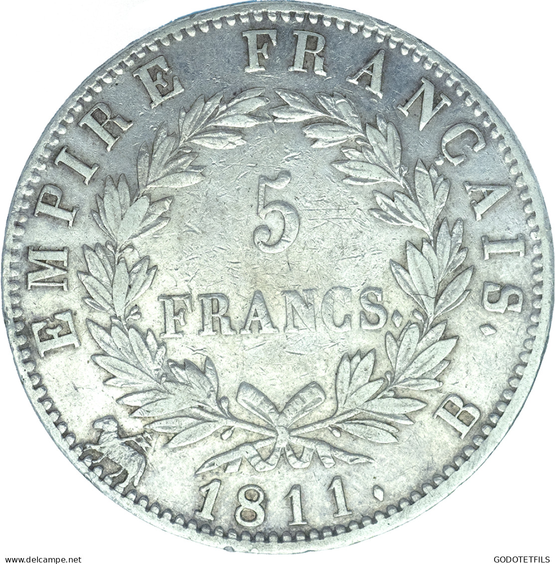 Premier Empire-Napoléon Ier 5 Francs 1811 Rouen - 5 Francs