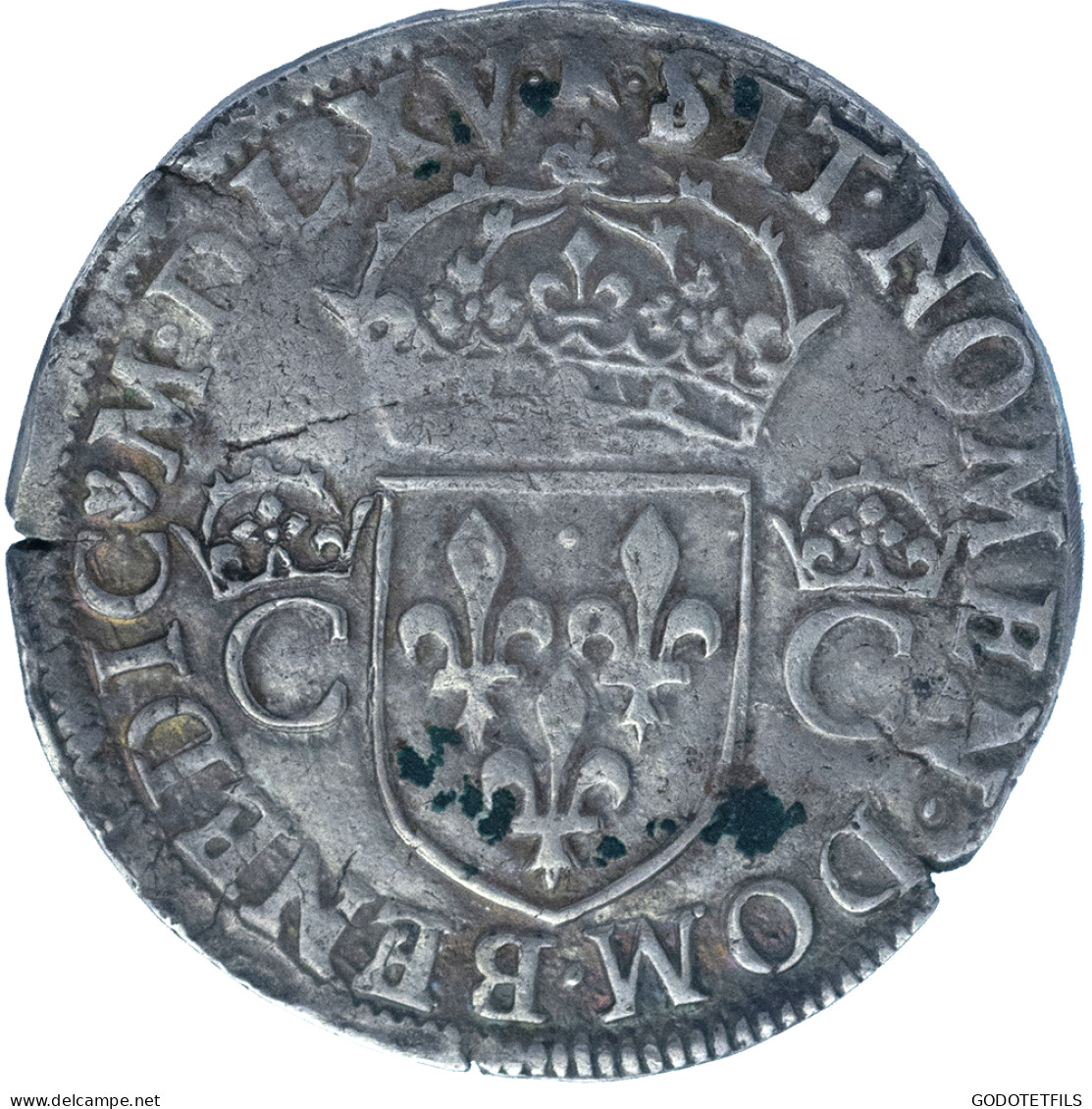 Charles IX-Teston 1565 Toulouse - 1560-1574 Carlos IX