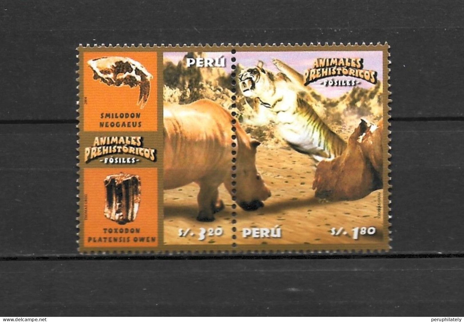 Peru 2004 , Prehistoric Animals , Fossil , MNH - Fossielen