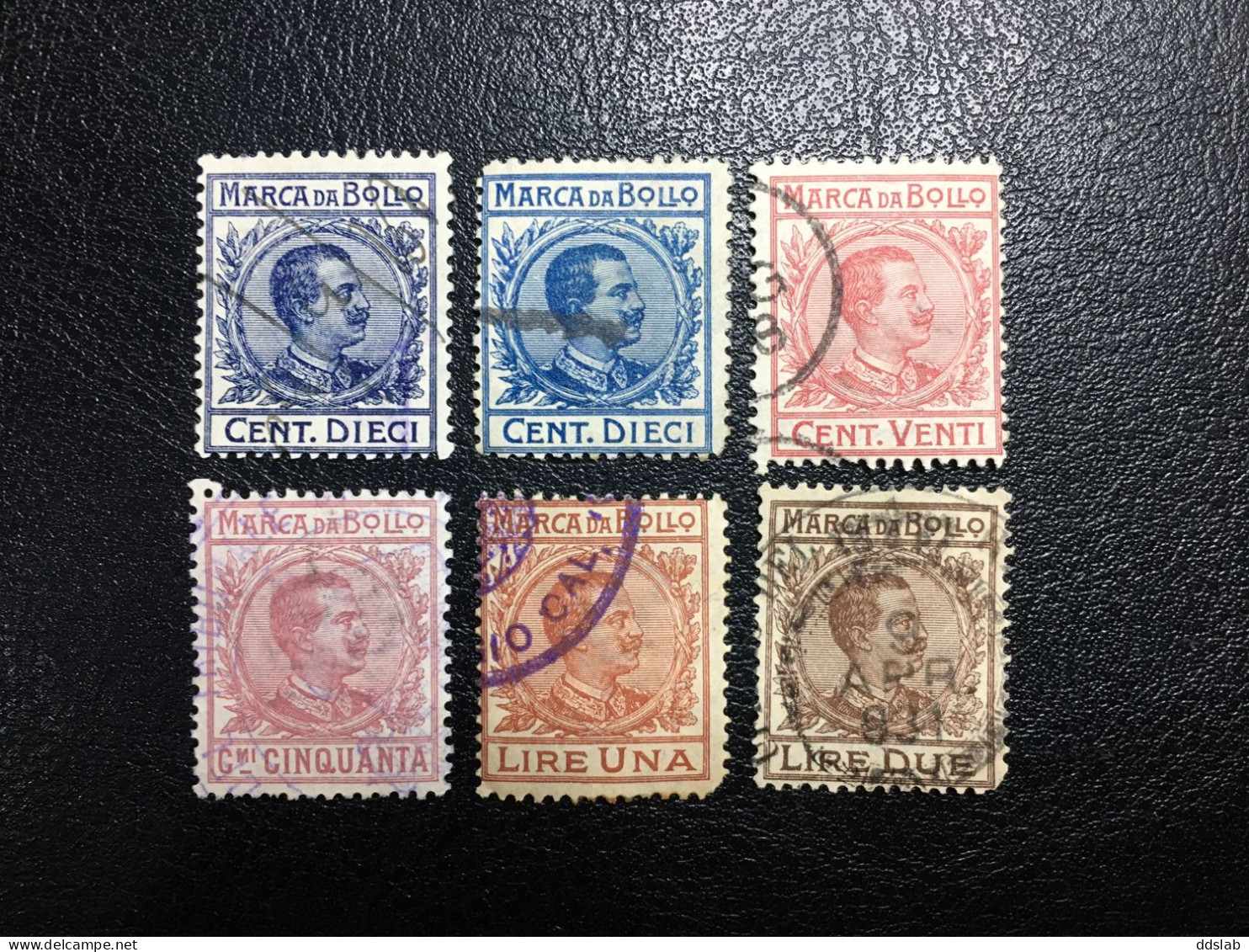 1905/26 - Marche Da Bollo A Tassa Fissa - Serie Completa Usata (Filigrana Corona) - Revenue Stamps