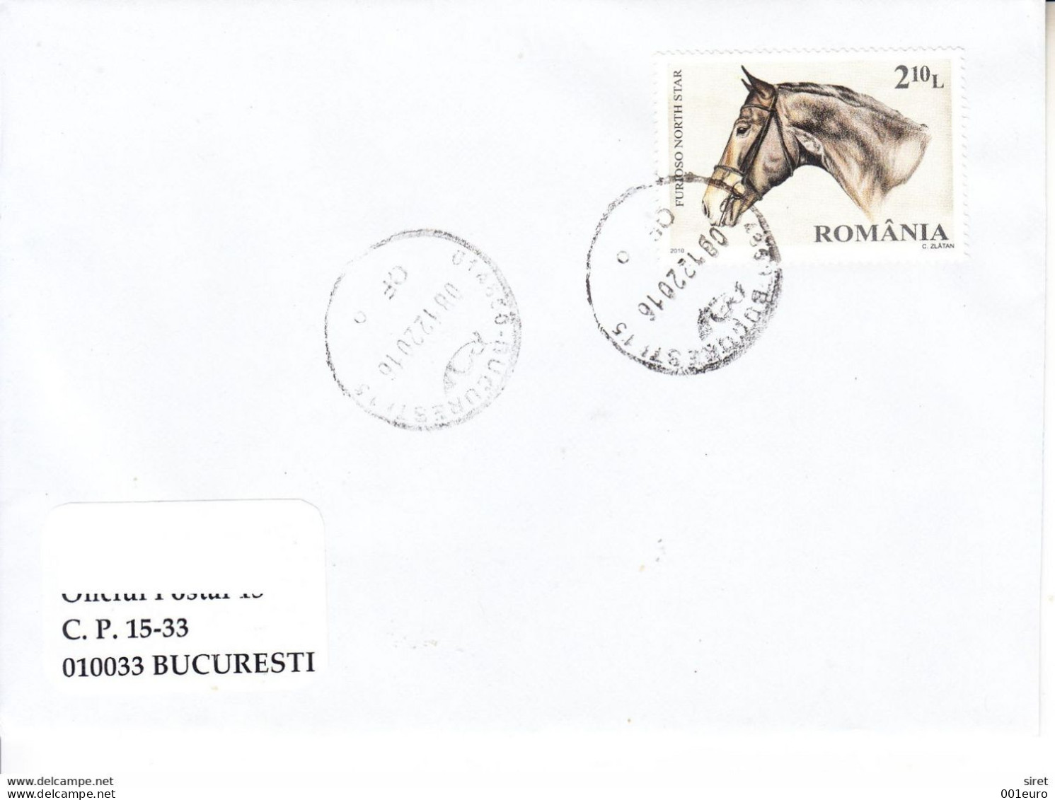 ROMANIA : HORSE On Cover Circulated As Domestic Letter Item N° #1151128580 - Registered Shipping! - Lettres & Documents