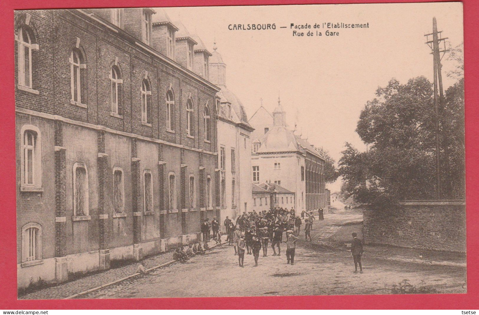 Carlsbourg - Façade De L'Etablissement, Rue De La Gare ( Voir Verso ) - Paliseul