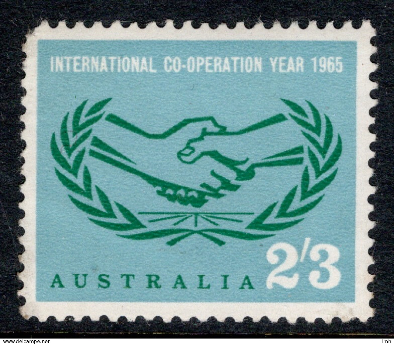 1965 Australia, SG 280 ICY International Co-operation Year  2/3 Value ,MUH  Cat £2 - Neufs