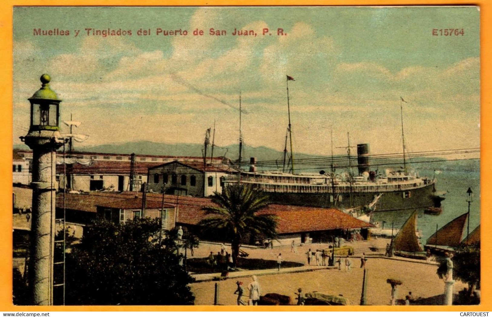 ANTILLES PUERTO RICO PORTO RICO SAN JUAN Muelles Y Tinglados Del Puerto - 1918 - Puerto Rico