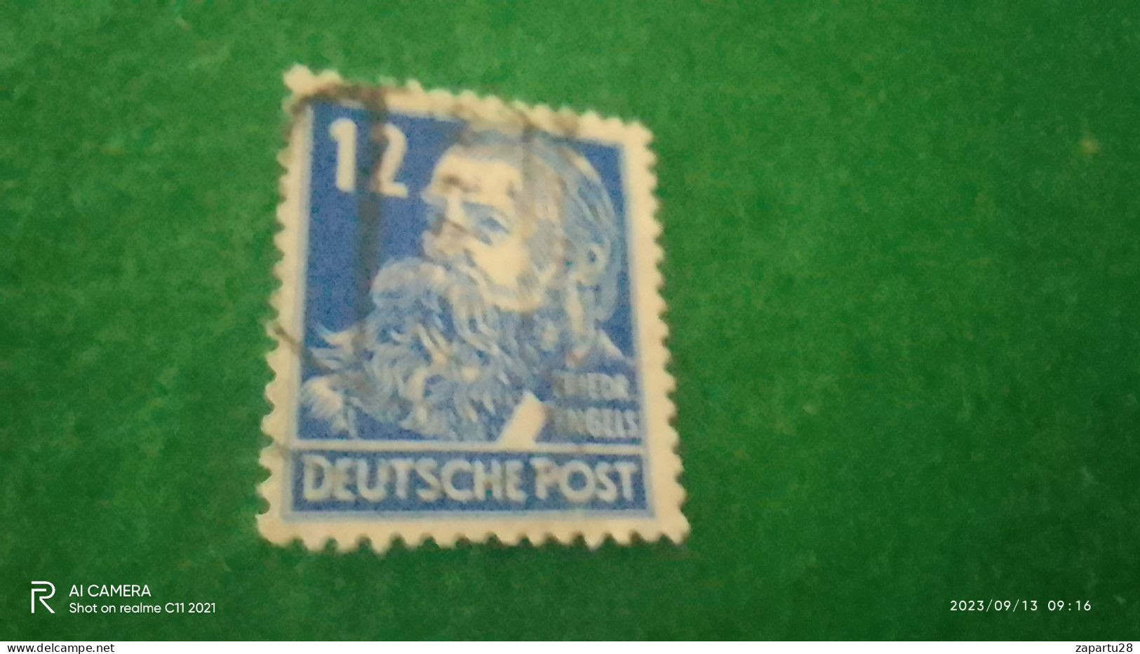 D.ALMANYA1948-1959       12PFG       USED - Gebraucht