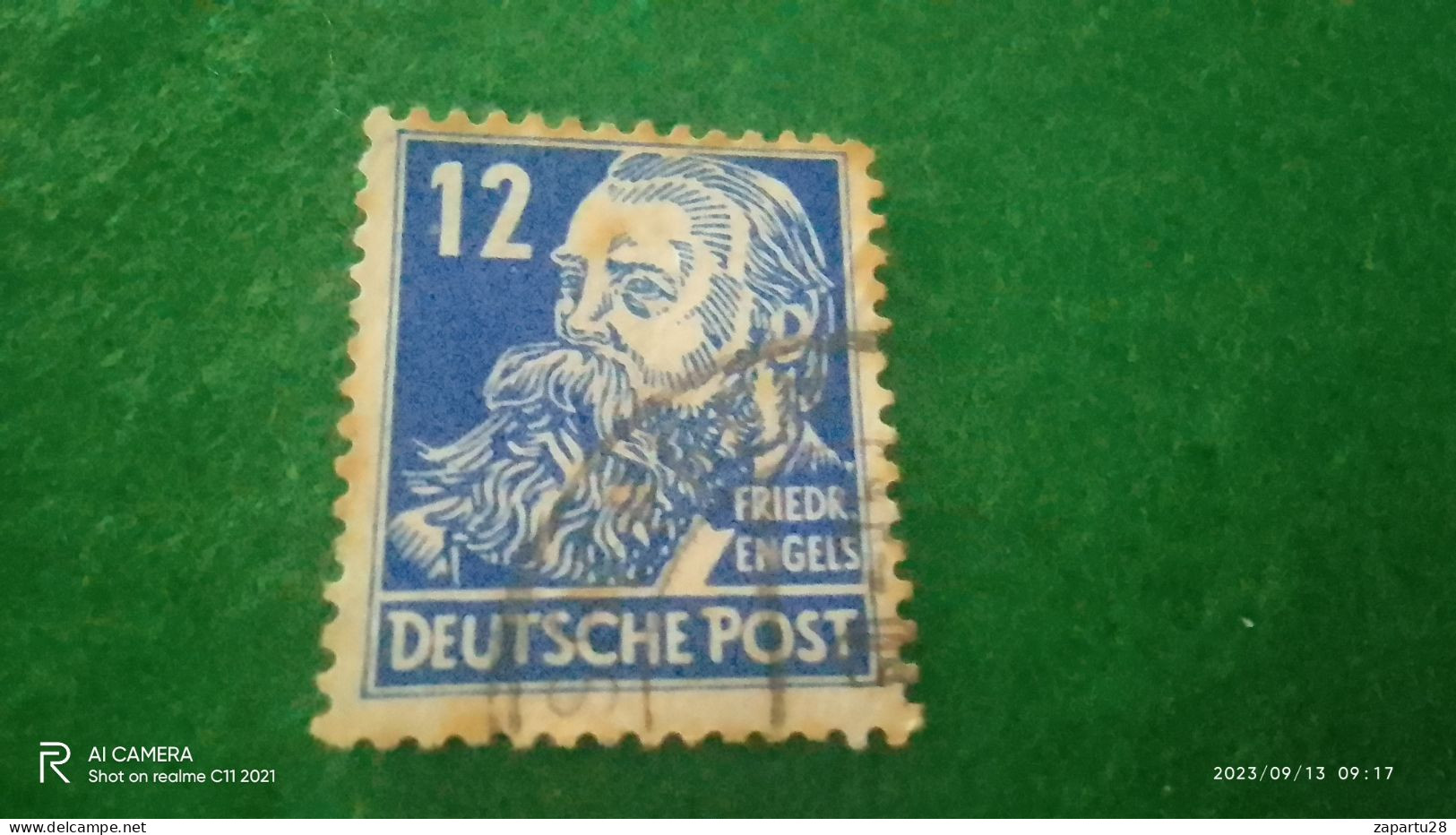 D.ALMANYA1948-1959       12PFG       USED - Gebraucht