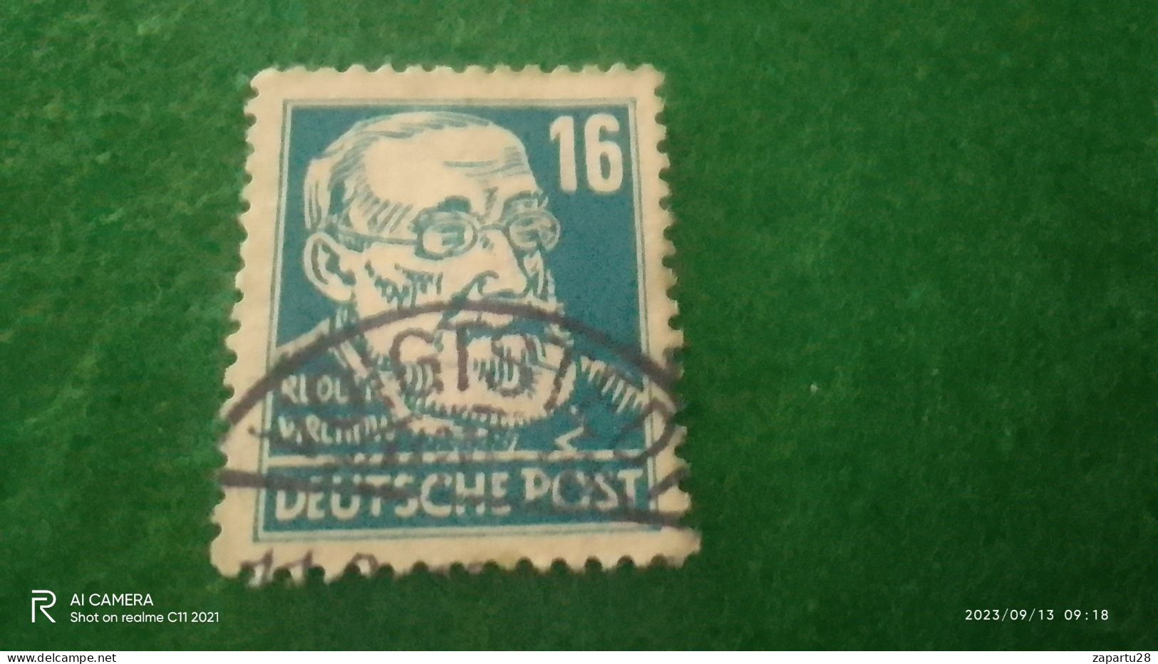 D.ALMANYA1948-1959       16PFG       USED - Gebraucht