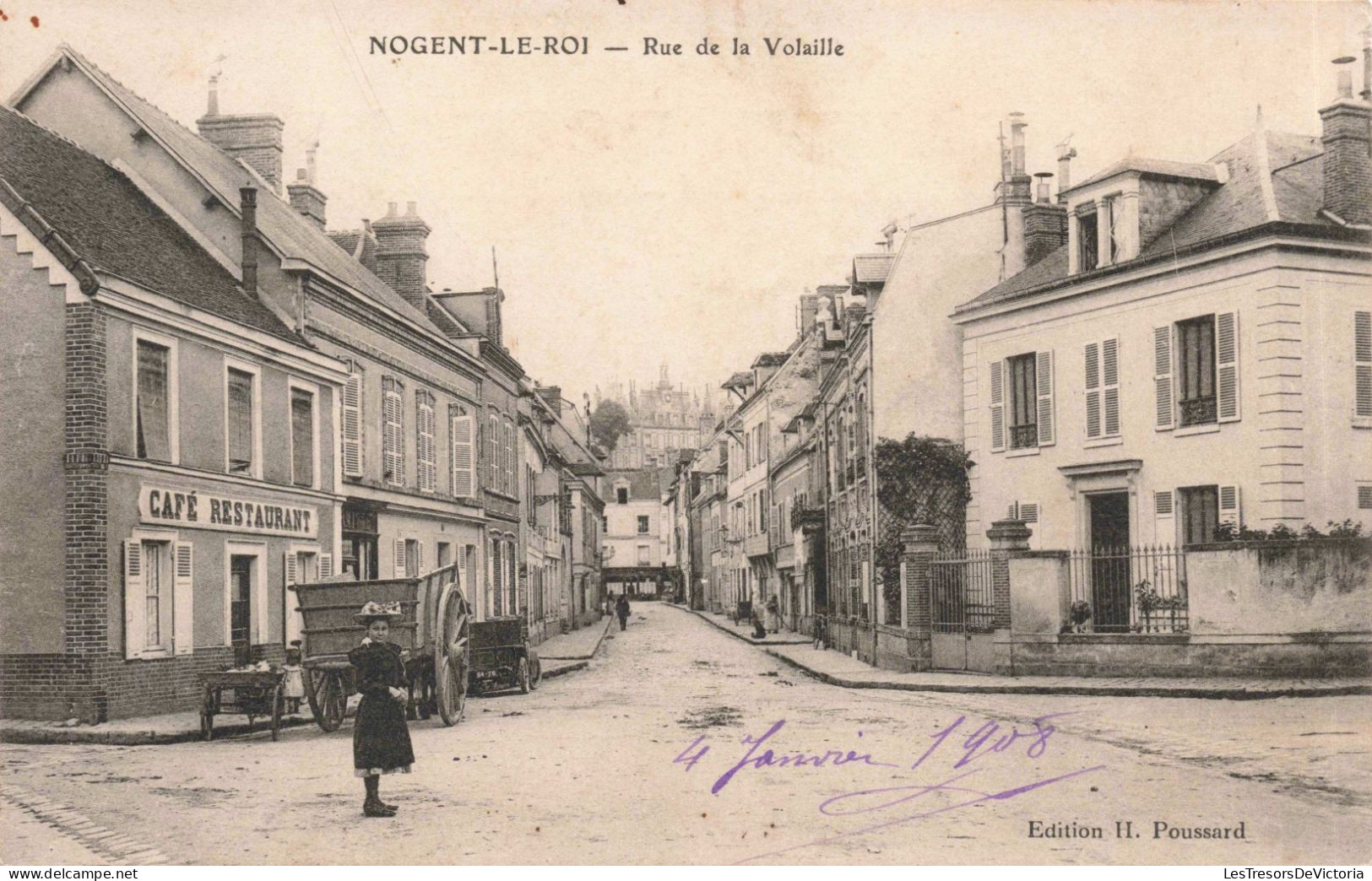 FRANCE - Nogent Le Roi - Rue De La Volaille -  Carte Postale Ancienne - Nogent Le Roi