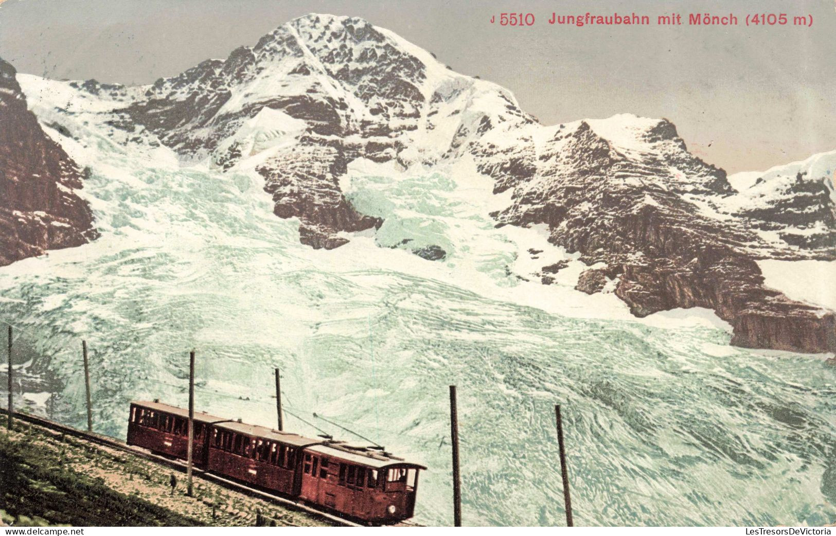 SUISSE - Jungfrau - Chemin De Fer - Train - Colorisé  - Carte Postale Ancienne - Other & Unclassified