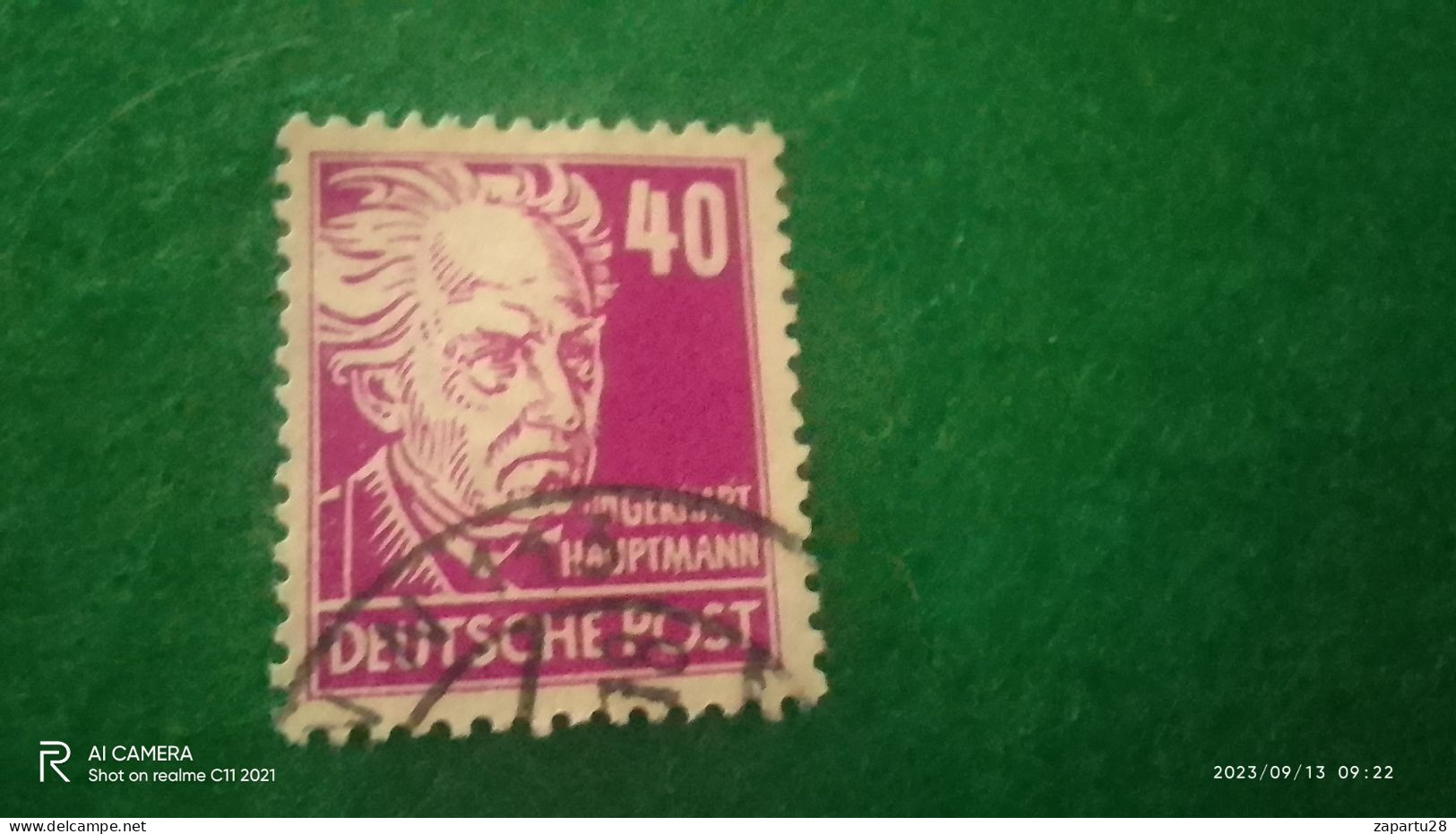 D.ALMANYA1948-1959       40PFG       USED - Gebraucht