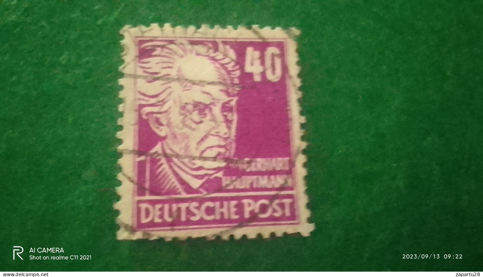 D.ALMANYA1948-1959       40PFG       USED - Gebraucht