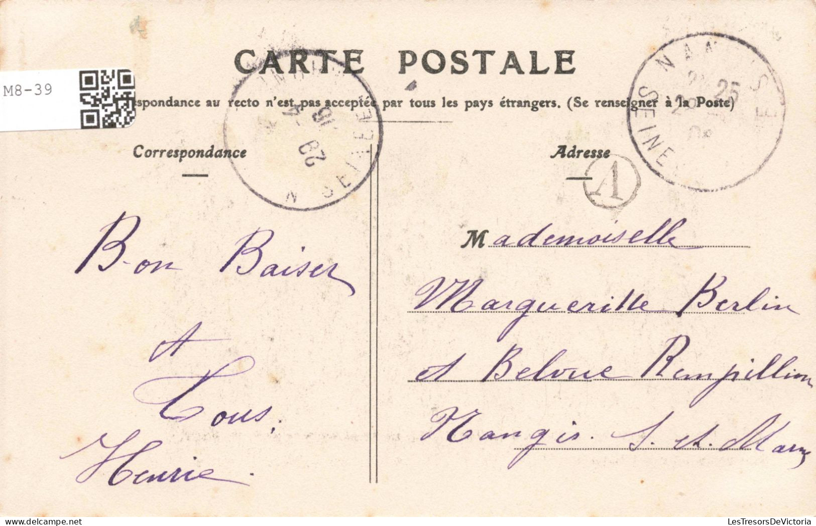 FRANCE - Fontenailles - Chasse à Courre - Piqueur Allant Servir Le Cerf Aux Abois  -  Carte Postale Ancienne - Fontenay Tresigny