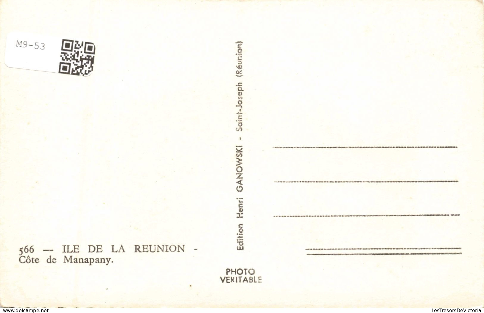 FRANCE - La Réunion - Côte De Manapany - Carte Postale Ancienne - Andere & Zonder Classificatie